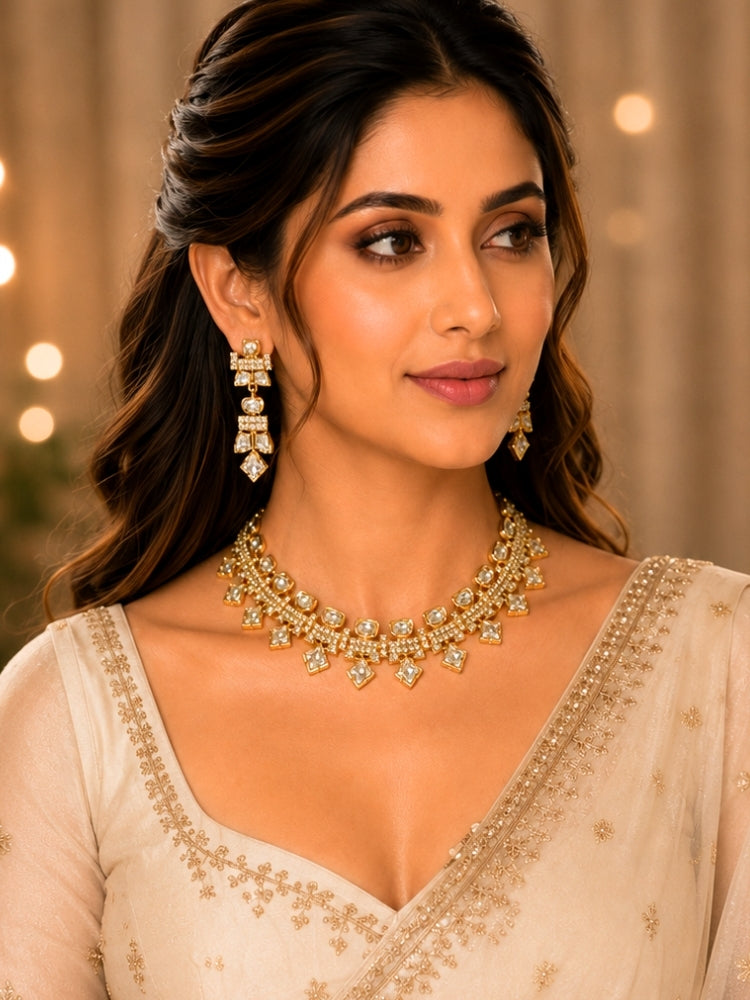 Heerak Polki Necklace Set