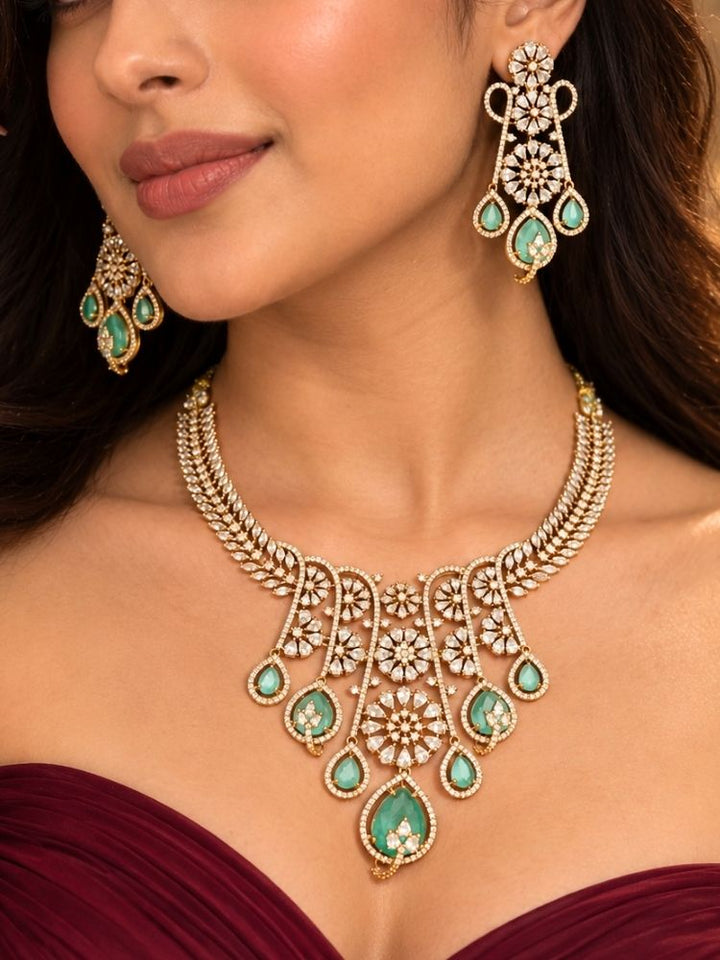 Morgana Mint Green Necklace Set