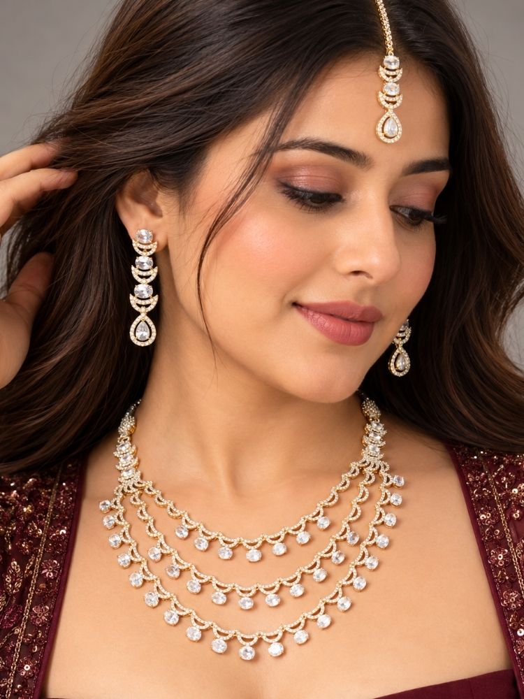 Chelsie White Necklace Set
