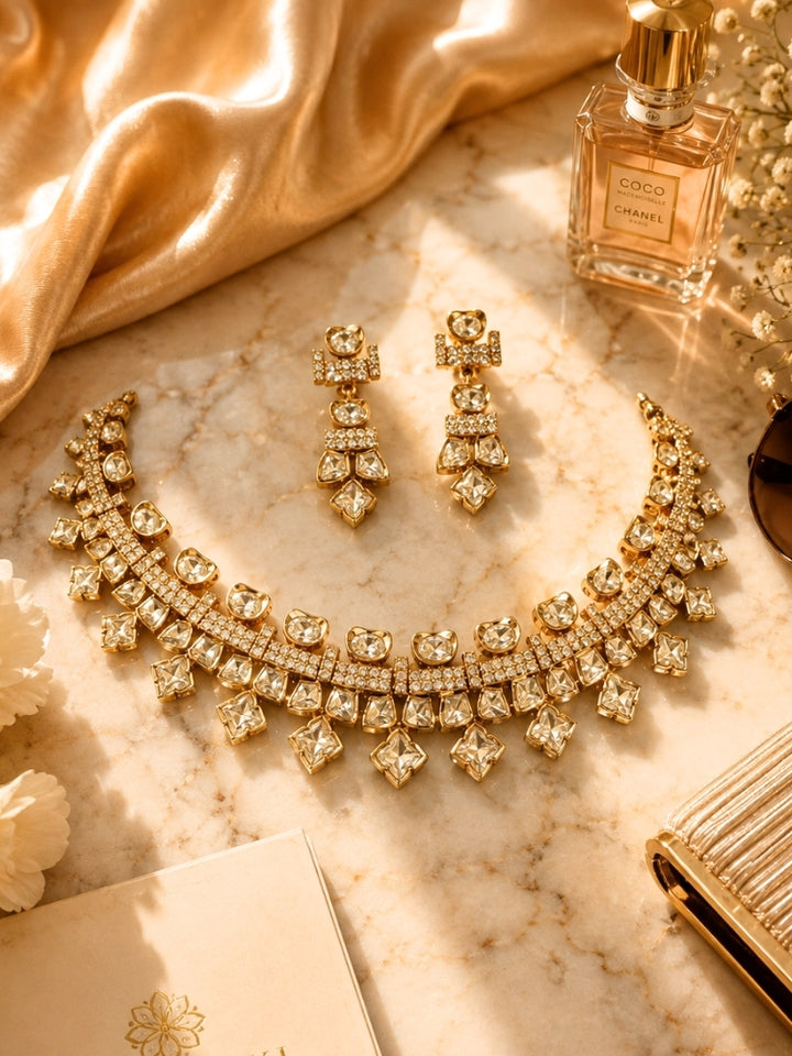 Heerak Polki Necklace Set