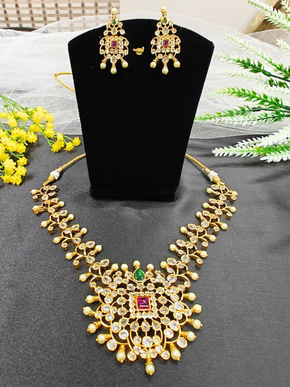 Gold Rudrama Necklace Set