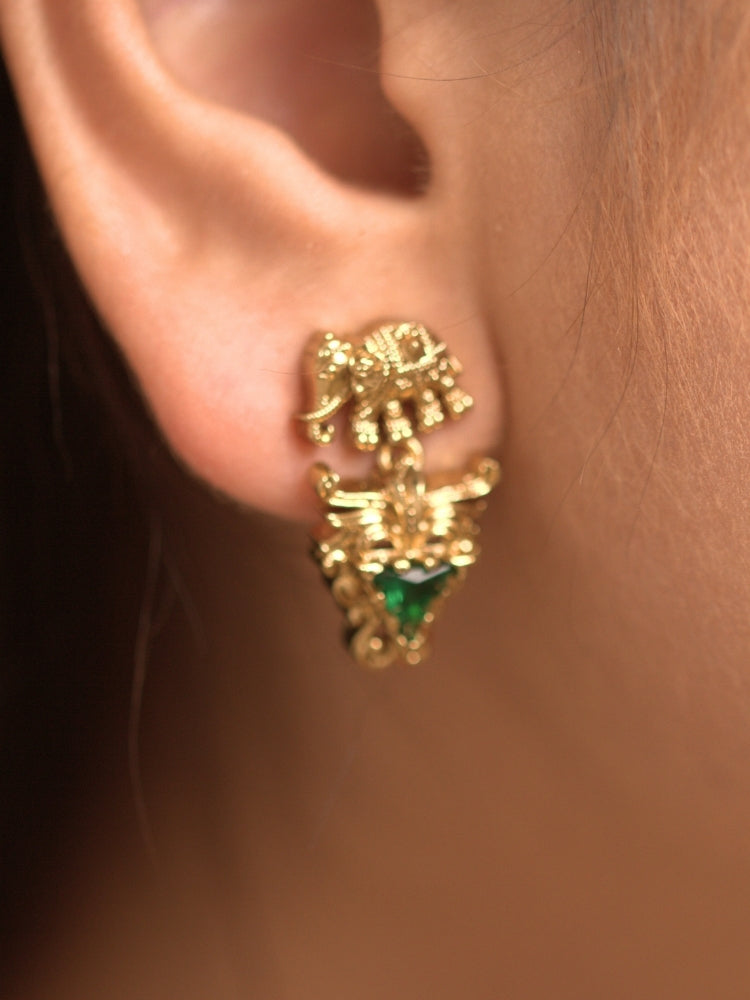 Gajvani Green Necklace Set