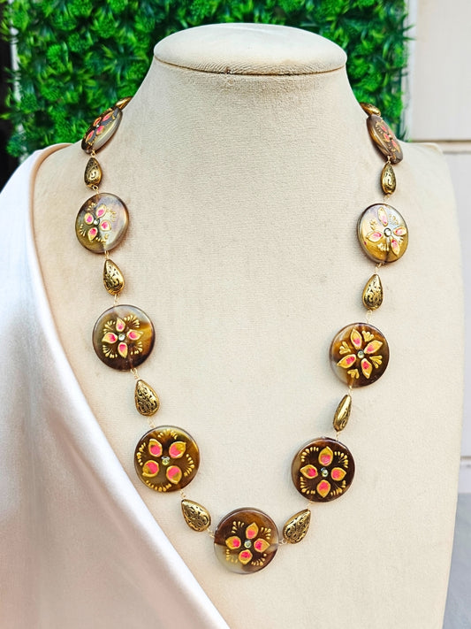 Sapna Brown Necklace Set