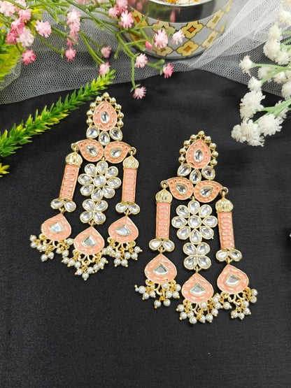 Jasmine Peach Earrings