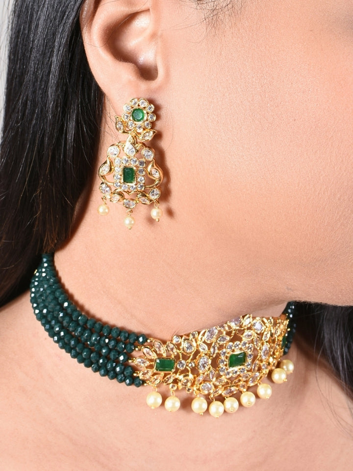 Dark Green Sarah Necklace Set