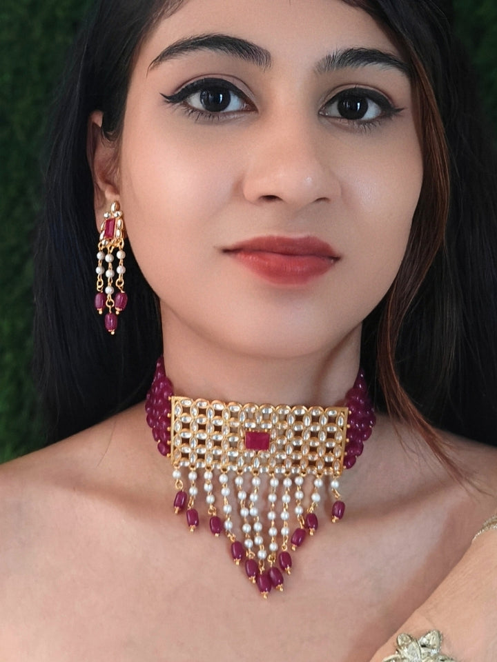 Manisha Pink Necklace Set