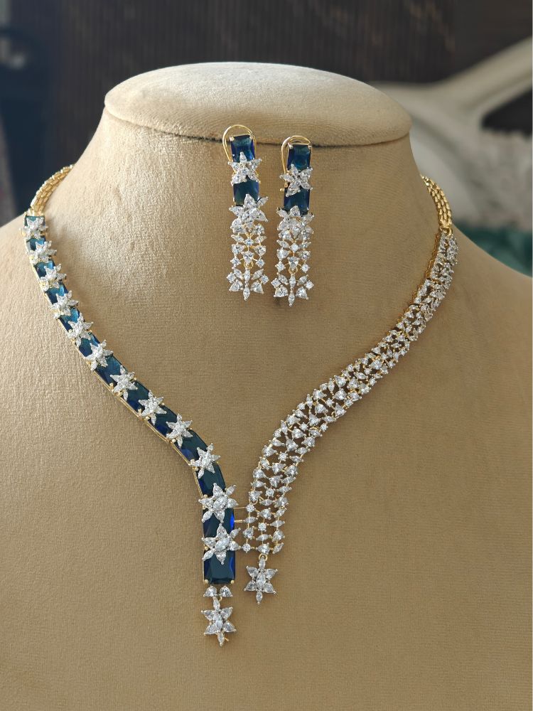 Electra blue necklace set