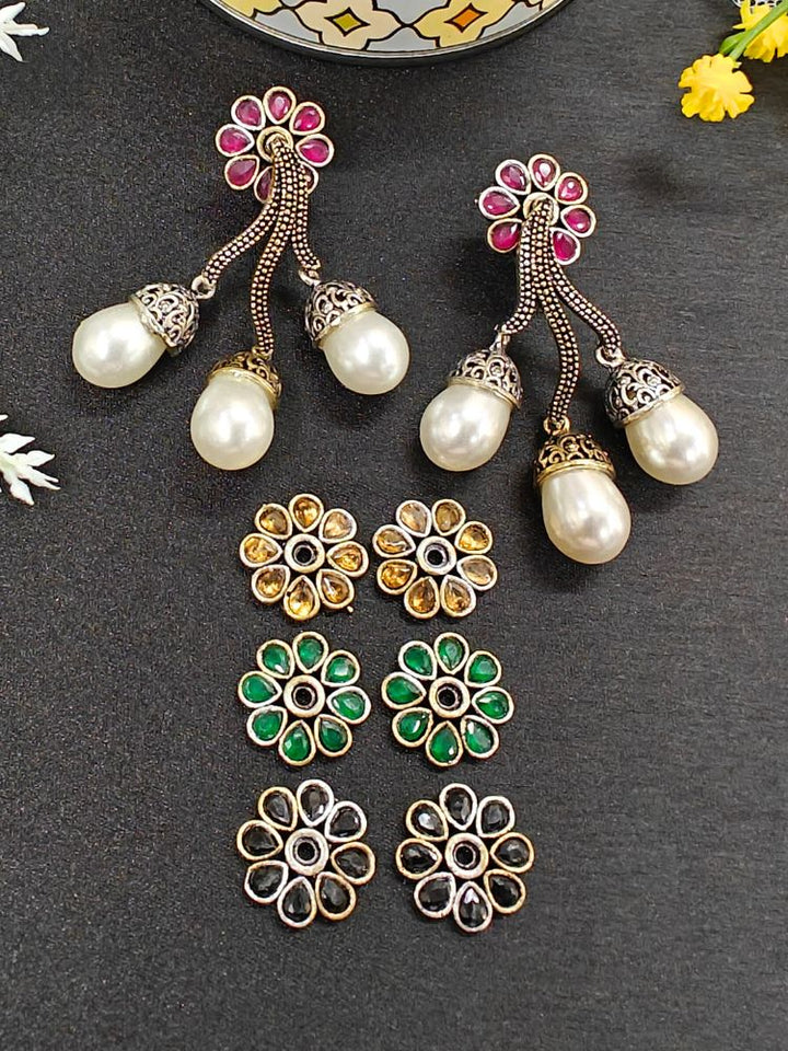 Multi Color Sofia Interchangeable Earrings