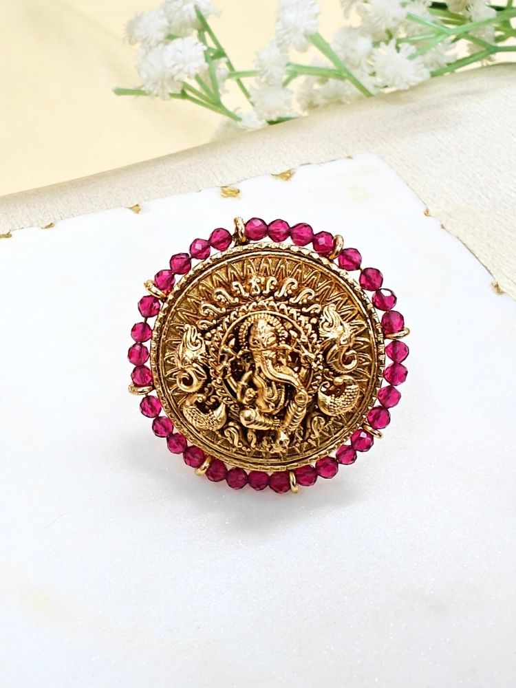 Pink Bheema Ring