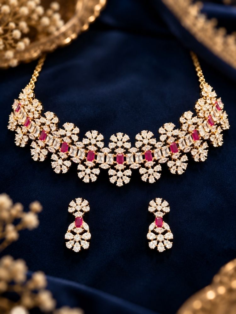 Eugenie Red necklace set