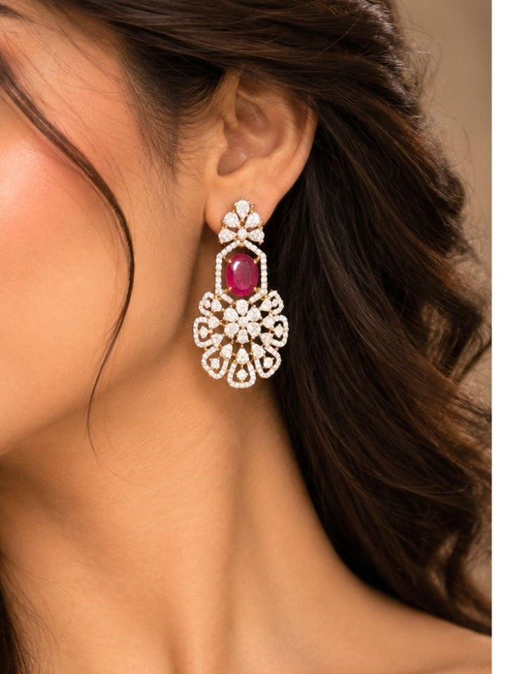 Ellery Ruby Pink necklace set