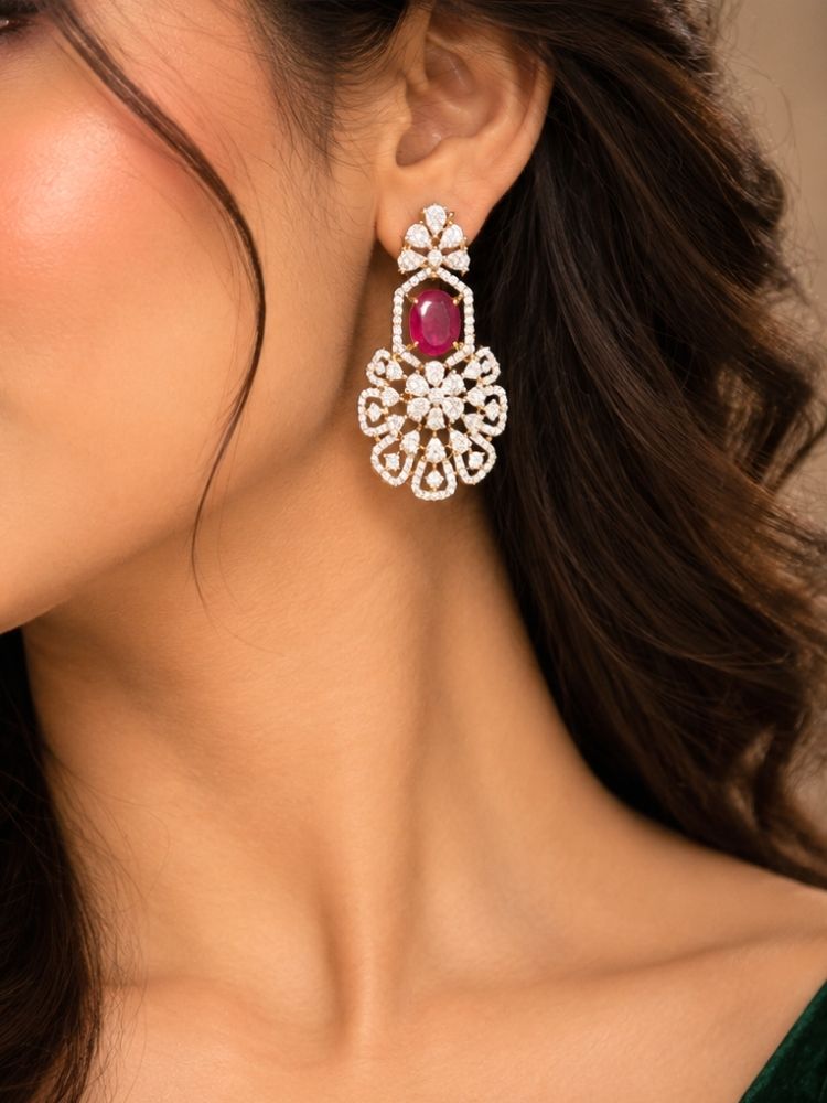 Ellery Ruby Pink necklace set