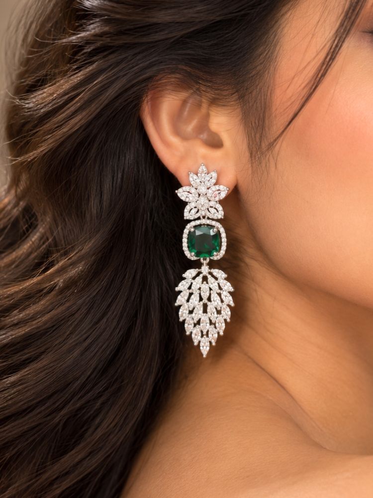 Vienna Zirconia Emerald Green Necklace Set