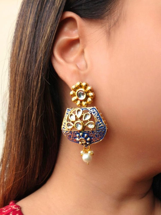 Blue Veena Earrings