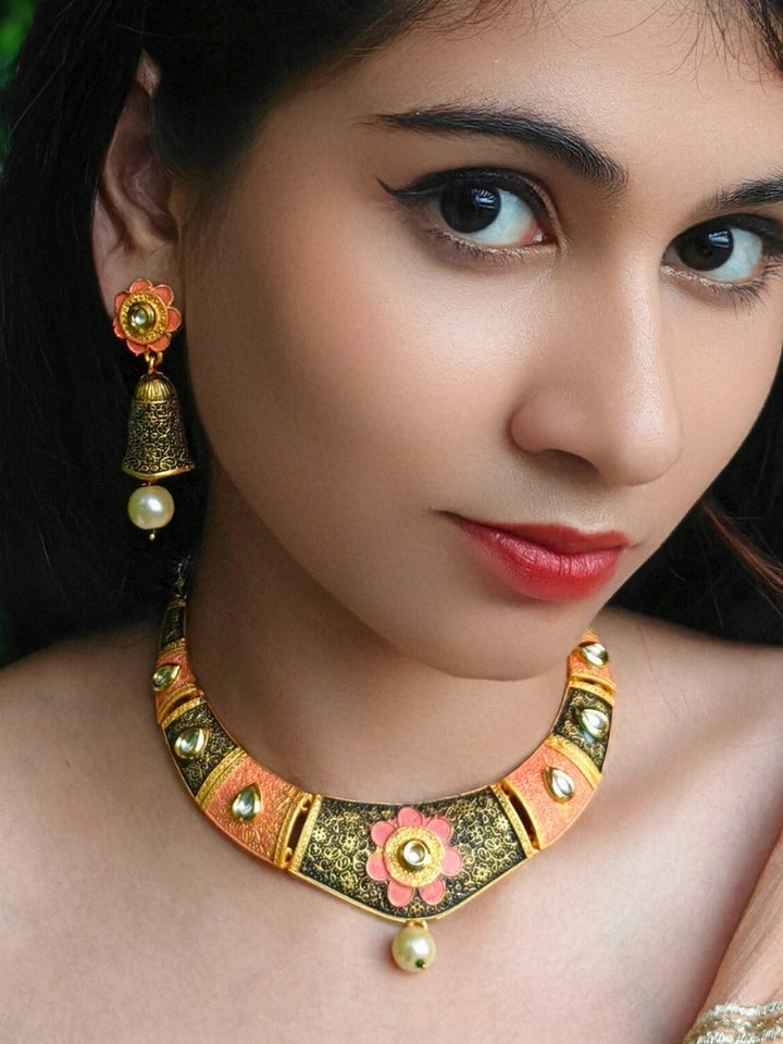 Rajnita Black Necklace Set