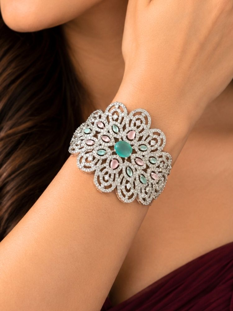 Irene Mint Pink & Green Bracelet