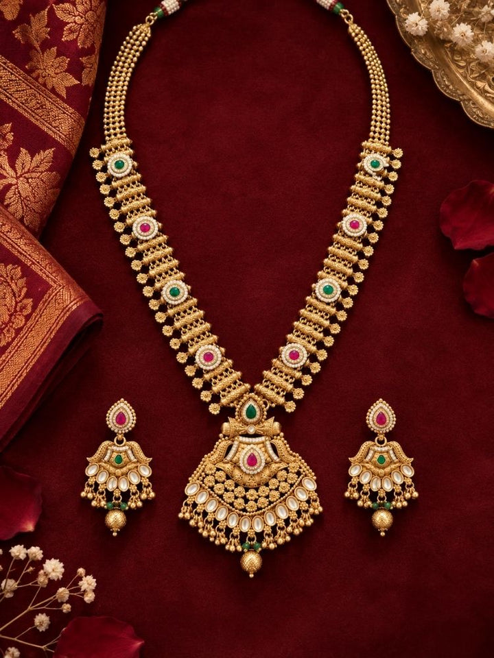 Bhagyavati Gold heritage Necklace Set