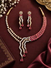 Cambria Red Necklace Set
