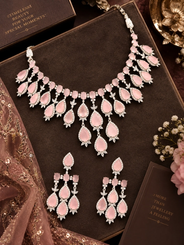Pemberley Mint Pink Necklace Set