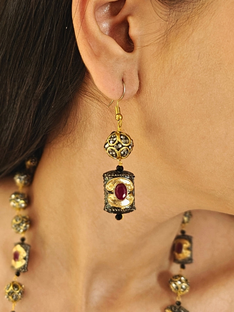 Black Trisha Necklace Set