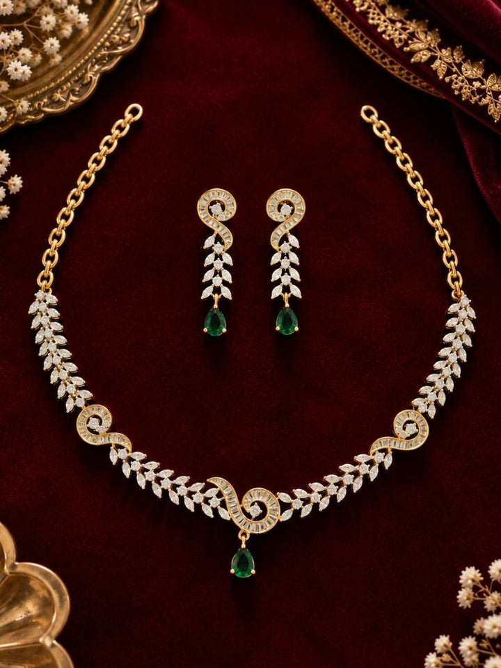 Eartha green necklace set