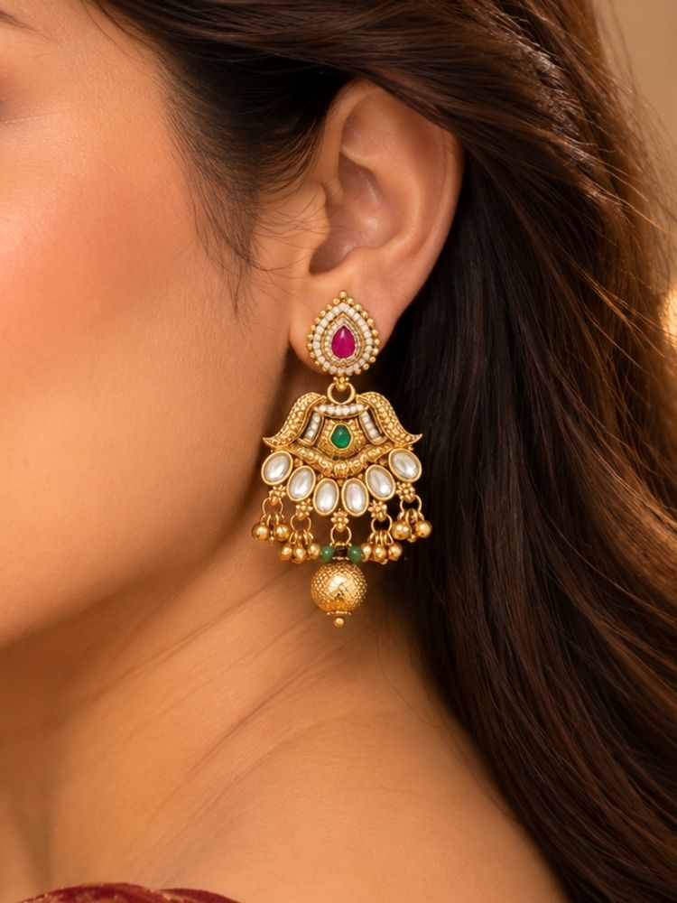 Bhagyavati Gold heritage Necklace Set