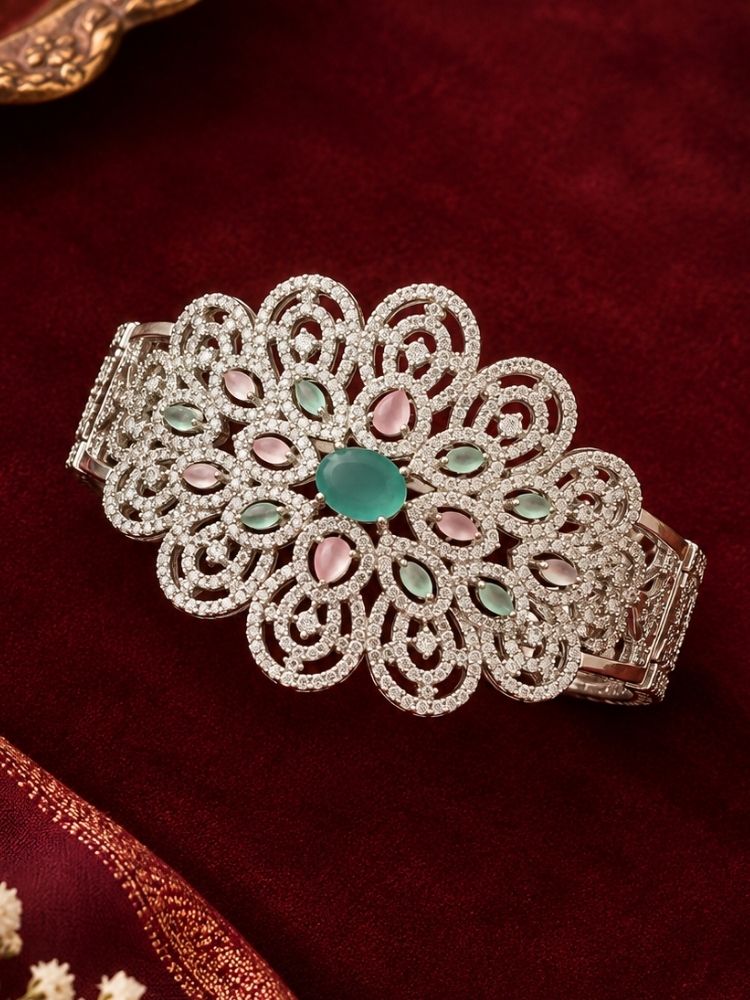 Irene Mint Pink & Green Bracelet
