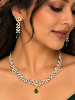 Eartha green necklace set