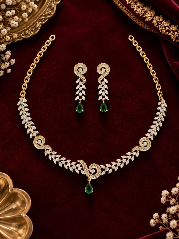 Eartha green necklace set