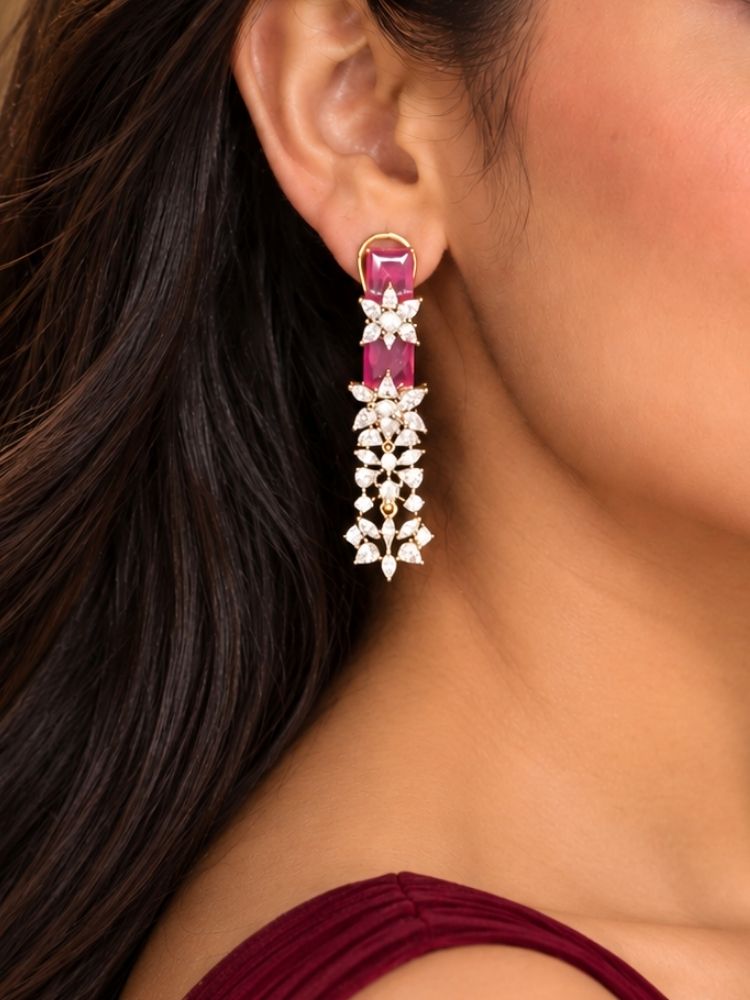 Electra Ruby red necklace set