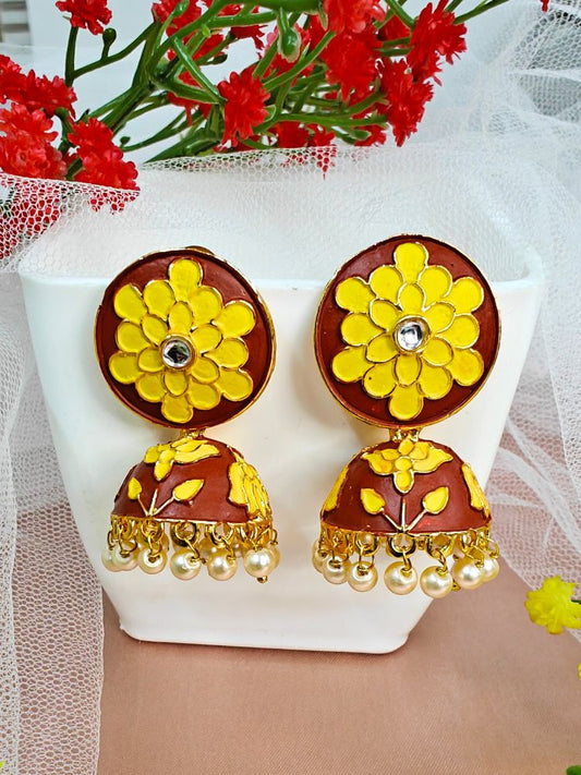 Reyna Brown - Yellow Earrings