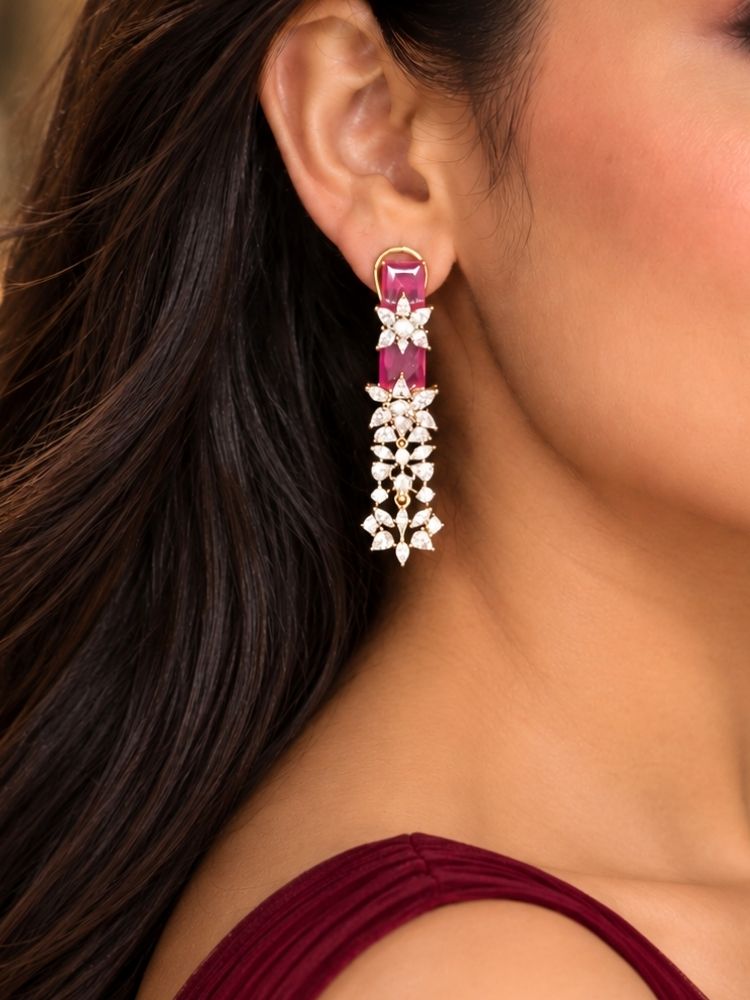 Electra Ruby red necklace set