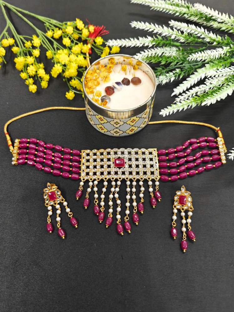 Manisha Pink Necklace Set