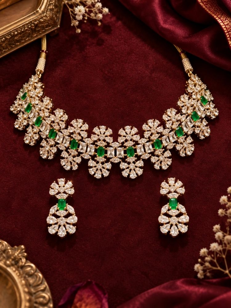 Eugenie Green necklace set
