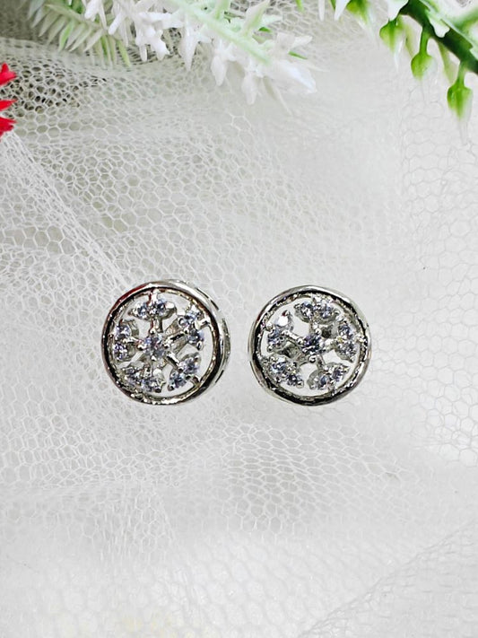 Silver Karla Stud Earrings