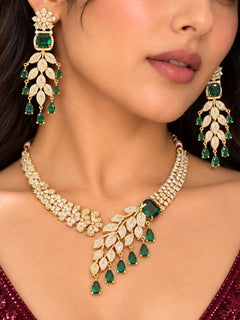 Zaneta Emerald Green Necklace Set