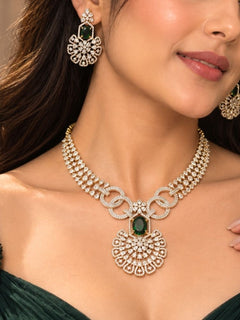 Ellery green necklace set