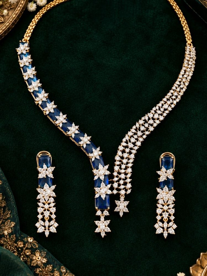 Electra blue necklace set