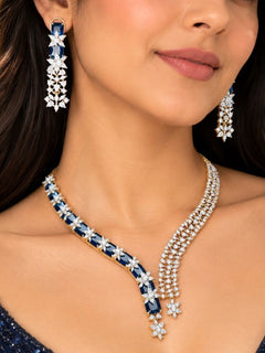 Electra blue necklace set