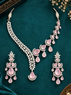 Autumn Mint Pink Necklace Set