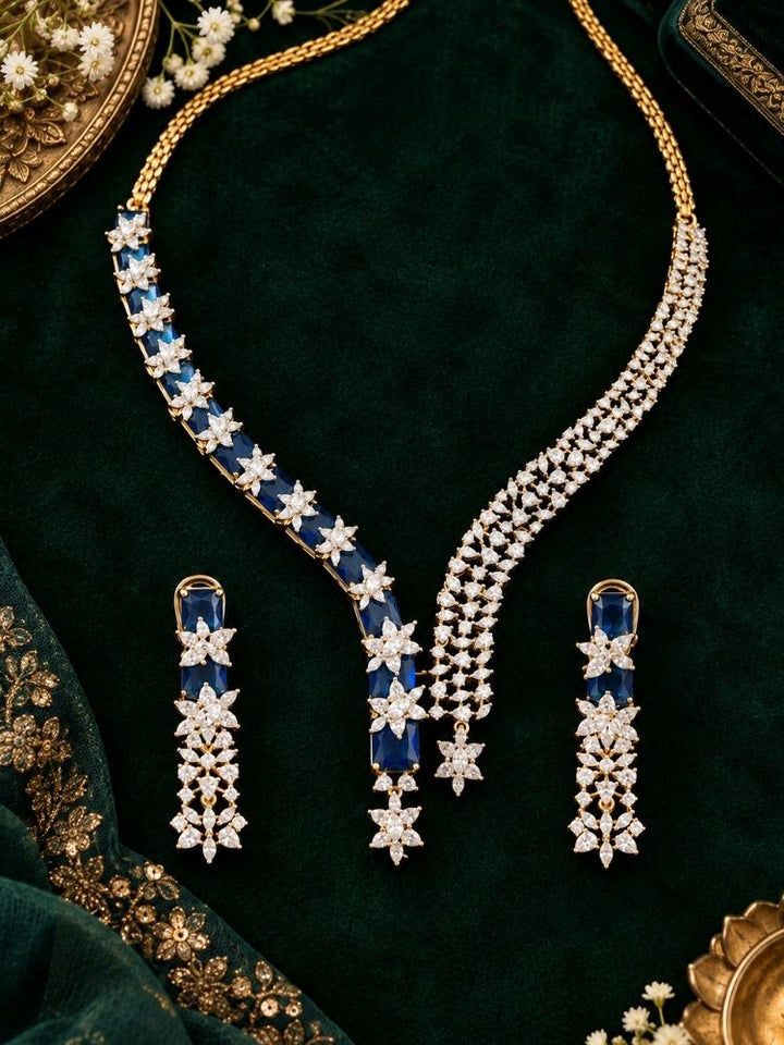 Electra blue necklace set