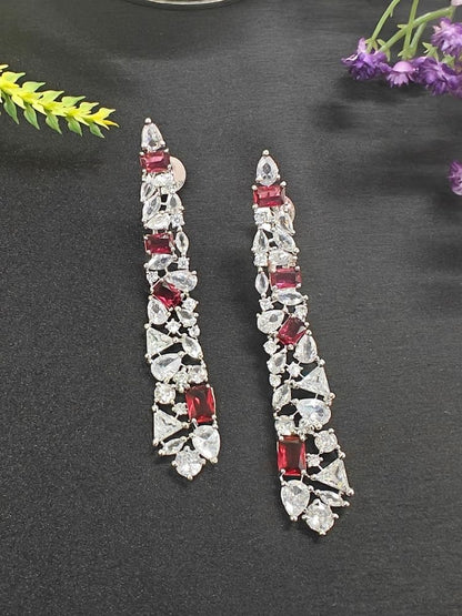 Red Samara Earrings