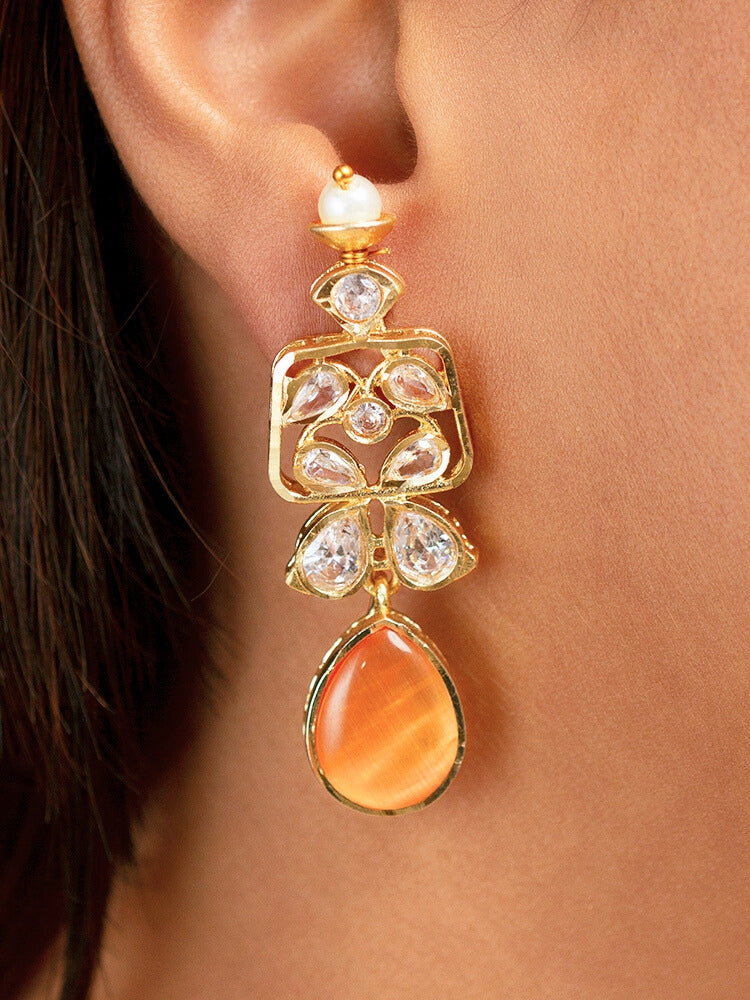 Rani Orange Necklace Set