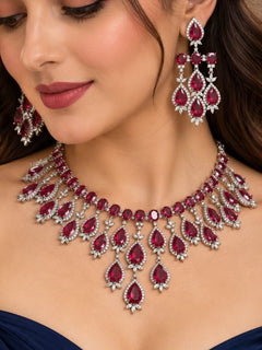 Pemberley Red Necklace Set