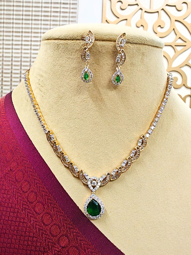 Grace Green Necklace Set