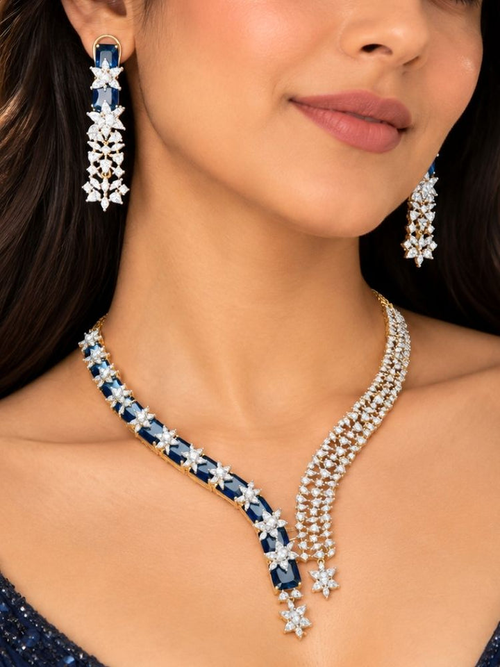 Electra blue necklace set