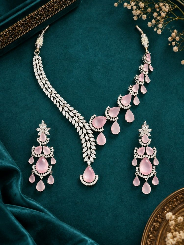 Autumn Mint Pink Necklace Set