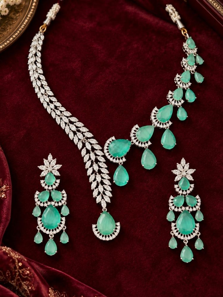 Autumn Mint Green Necklace Set