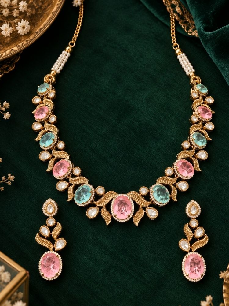 Dilnawaz Doublet Necklace Set