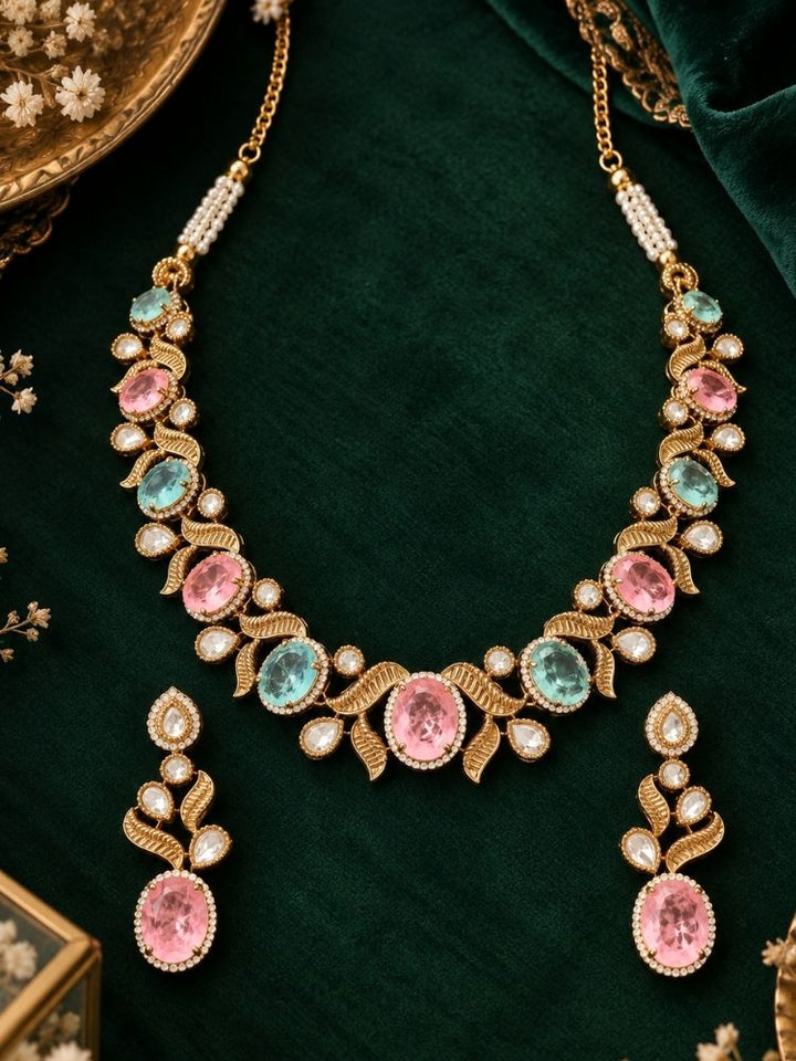 Dilnawaz Doublet Necklace Set